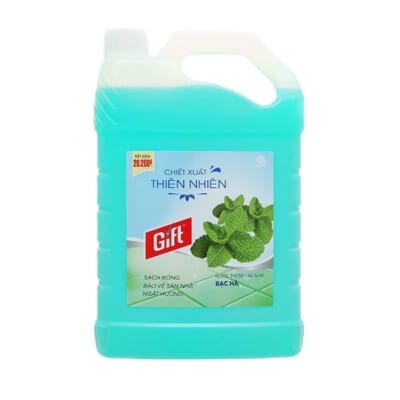 Nước lau sàn GIFT bạc hà can 4.0kg 90.0